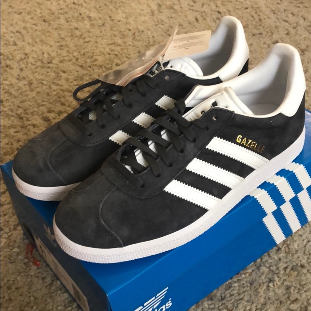 NIB dark grey Adidas Gazelle